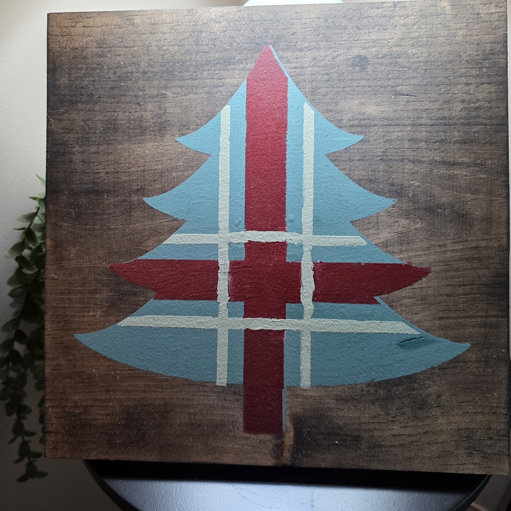 Handmade Christmas Tree Sign